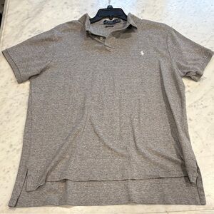 Men’s Ralph Lauren Polo, SS Custom Fit , super soft Grey polo, EUC!